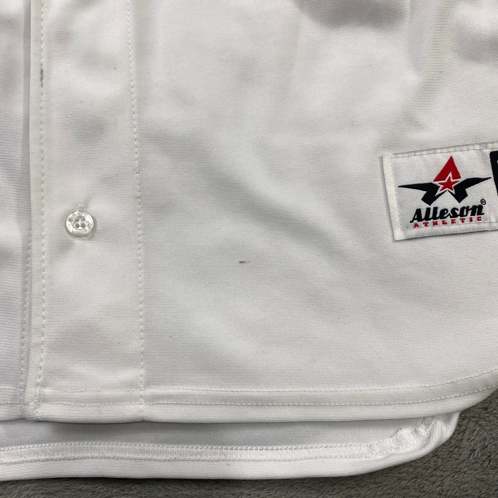 Tiant 23 Alleson Athletic Baseball Jersey Mens M White Button Up Short Sleeve - Picture 6 of 10